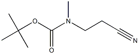 tert-butyl N-(2-cyanoethyl)-N-methylcarbamate Struktur