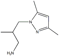 3-(3,5-dimethyl-1H-pyrazol-1-yl)-2-methylpropan-1-amine Struktur