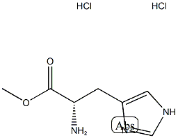 methyl (2S)-2-amino-3-(1H-imidazol-4-yl)propanoate dihydrochloride Struktur