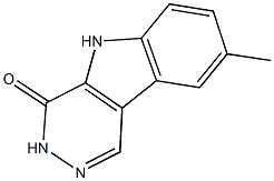 8-METHYL-3,5-DIHYDRO-4H-PYRIDAZINO[4,5-B]INDOL-4-ONE Struktur