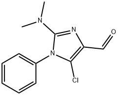 5-CHLORO-2-(DIMETHYLAMINO)-1-PHENYL-1H-IMIDAZOLE-4-CARBALDEHYDE Struktur