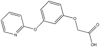 3-(PYRIDIN-2-YLOXY)PHENOXY]ACETIC ACID Struktur