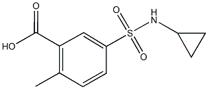 5-[(CYCLOPROPYLAMINO)SULFONYL]-2-METHYLBENZOIC ACID Struktur