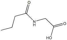 (BUTYRYLAMINO)ACETIC ACID Struktur