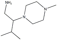 3-METHYL-2-(4-METHYLPIPERAZIN-1-YL)BUTAN-1-AMINE Struktur