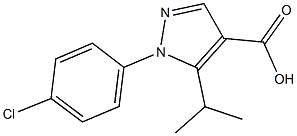 1-(4-CHLOROPHENYL)-5-ISOPROPYL-1H-PYRAZOLE-4-CARBOXYLIC ACID Struktur