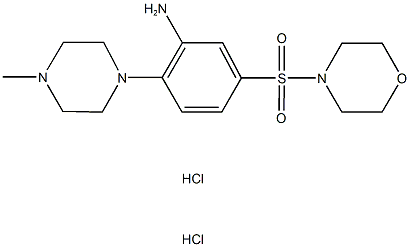 2-(4-METHYLPIPERAZIN-1-YL)-5-(MORPHOLIN-4-YLSULFONYL)ANILINE DIHYDROCHLORIDE Struktur