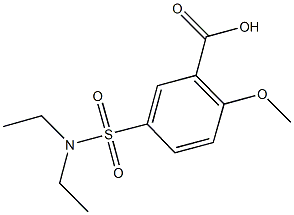 5-[(diethylamino)sulfonyl]-2-methoxybenzoic acid Struktur