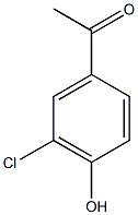 1-(3-chloro-4-hydroxyphenyl)ethan-1-one Struktur