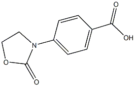 4-(2-oxo-1,3-oxazolidin-3-yl)benzoic acid Struktur