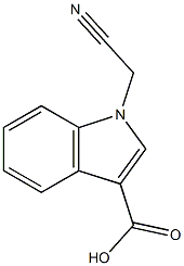 1-(cyanomethyl)-1H-indole-3-carboxylic acid Struktur