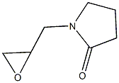 1-(oxiran-2-ylmethyl)pyrrolidin-2-one Struktur