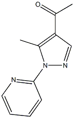 1-[5-methyl-1-(pyridin-2-yl)-1H-pyrazol-4-yl]ethan-1-one Struktur