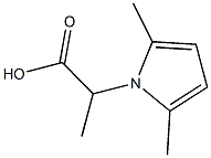 2-(2,5-dimethyl-1H-pyrrol-1-yl)propanoic acid Struktur