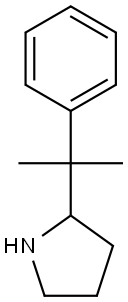 2-(2-phenylpropan-2-yl)pyrrolidine Struktur