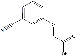 2-(3-cyanophenoxy)acetic acid Struktur