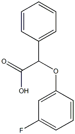 2-(3-fluorophenoxy)-2-phenylacetic acid Struktur