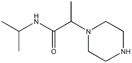 2-(piperazin-1-yl)-N-(propan-2-yl)propanamide Struktur