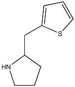 2-(thiophen-2-ylmethyl)pyrrolidine Struktur