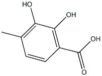 2,3-dihydroxy-4-methylbenzoic acid Struktur