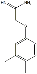 2-[(3,4-dimethylphenyl)sulfanyl]ethanimidamide Struktur