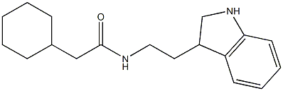 2-cyclohexyl-N-[2-(2,3-dihydro-1H-indol-3-yl)ethyl]acetamide Struktur