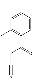 3-(2,4-dimethylphenyl)-3-oxopropanenitrile Struktur