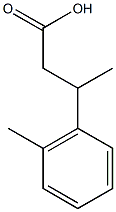 3-(2-methylphenyl)butanoic acid Struktur