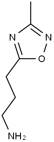 3-(3-methyl-1,2,4-oxadiazol-5-yl)propan-1-amine Struktur