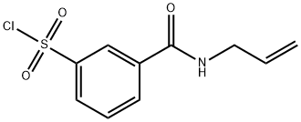 3-(prop-2-en-1-ylcarbamoyl)benzene-1-sulfonyl chloride Struktur