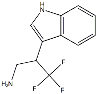 3,3,3-trifluoro-2-(1H-indol-3-yl)propan-1-amine Struktur