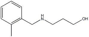 3-{[(2-methylphenyl)methyl]amino}propan-1-ol Struktur