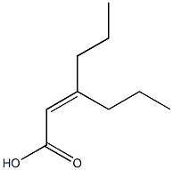 3-propylhex-2-enoic acid Struktur