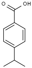 4-(propan-2-yl)benzoic acid Struktur