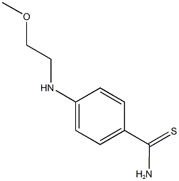 4-[(2-methoxyethyl)amino]benzene-1-carbothioamide Struktur