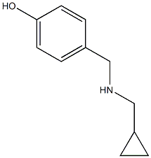 4-{[(cyclopropylmethyl)amino]methyl}phenol Struktur