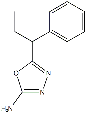 5-(1-phenylpropyl)-1,3,4-oxadiazol-2-amine Struktur