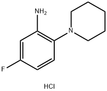 5-fluoro-2-(piperidin-1-yl)aniline Struktur