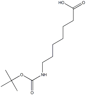 7-[(tert-butoxycarbonyl)amino]heptanoic acid Struktur