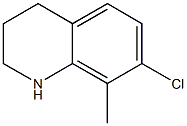 7-chloro-8-methyl-1,2,3,4-tetrahydroquinoline Struktur