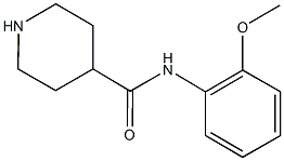 N-(2-methoxyphenyl)piperidine-4-carboxamide Struktur