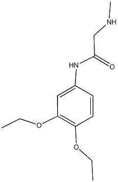 N-(3,4-diethoxyphenyl)-2-(methylamino)acetamide Struktur