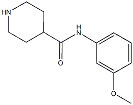 N-(3-methoxyphenyl)piperidine-4-carboxamide Struktur