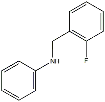 N-[(2-fluorophenyl)methyl]aniline Struktur