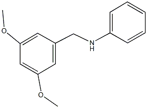 N-[(3,5-dimethoxyphenyl)methyl]aniline Struktur