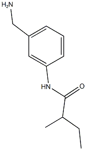 N-[3-(aminomethyl)phenyl]-2-methylbutanamide Struktur