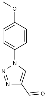 1-(4-Methoxyphenyl)-1H-1,2,3-triazole-4-carbaldehyde Struktur