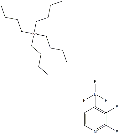 Tetrabutylammonium 2,3-difluoropyridine-4-trifluoroborate Struktur