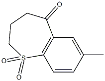 7-METHYL-3,4-DIHYDRO-1-BENZOTHIEPIN-5(2H)-ONE 1,1-DIOXIDE Struktur