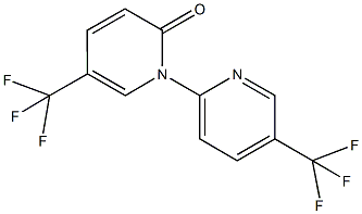 5,5''-BIS(TRIFLUOROMETHYL)-2H-1,2''-BIPYRIDIN-2-ONE Struktur